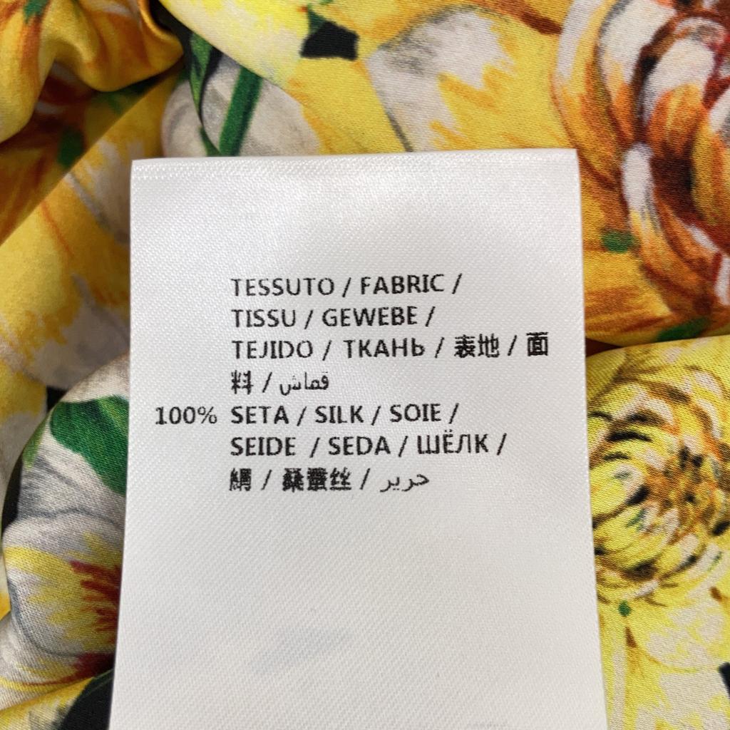 GUCCI 493528 2017 Multicolor Silk 100% Bow Tie Floral Dress dress 36 multicolorUsed