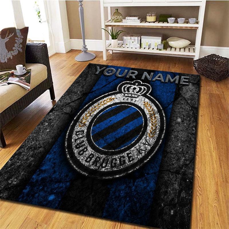 Club Brugge KV Custom Name Carpet Rug for Living Room Bedroom Home Sofa Decoration,Kids play Non-slip Floor Mat
