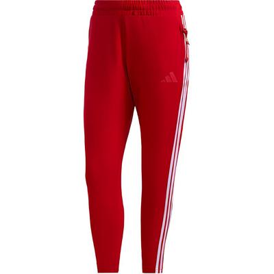 Retro Color Block Logo Mid Waist Knitted Sports Pants Women Pants Red GP6399