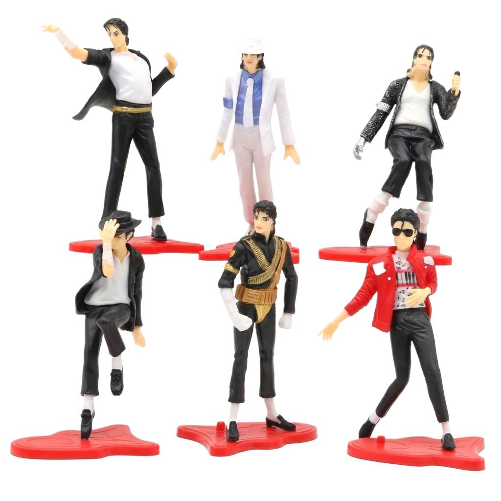 Set of 6 Male and Female Figurine Models Standing On Display Bases Collectible Action Figures for Desk Shelf Decoration and Toy Collection