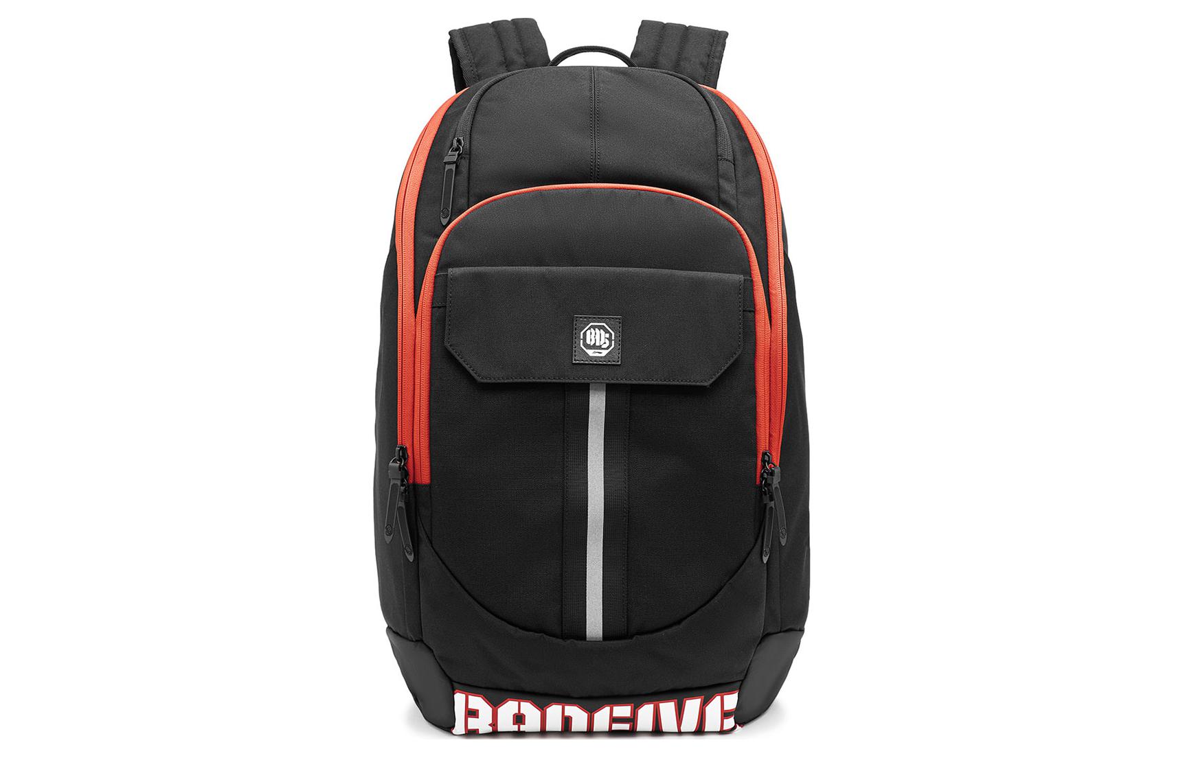 Li Ning Polyester Sports Backpack Regular Unisex Black ABSU009-1