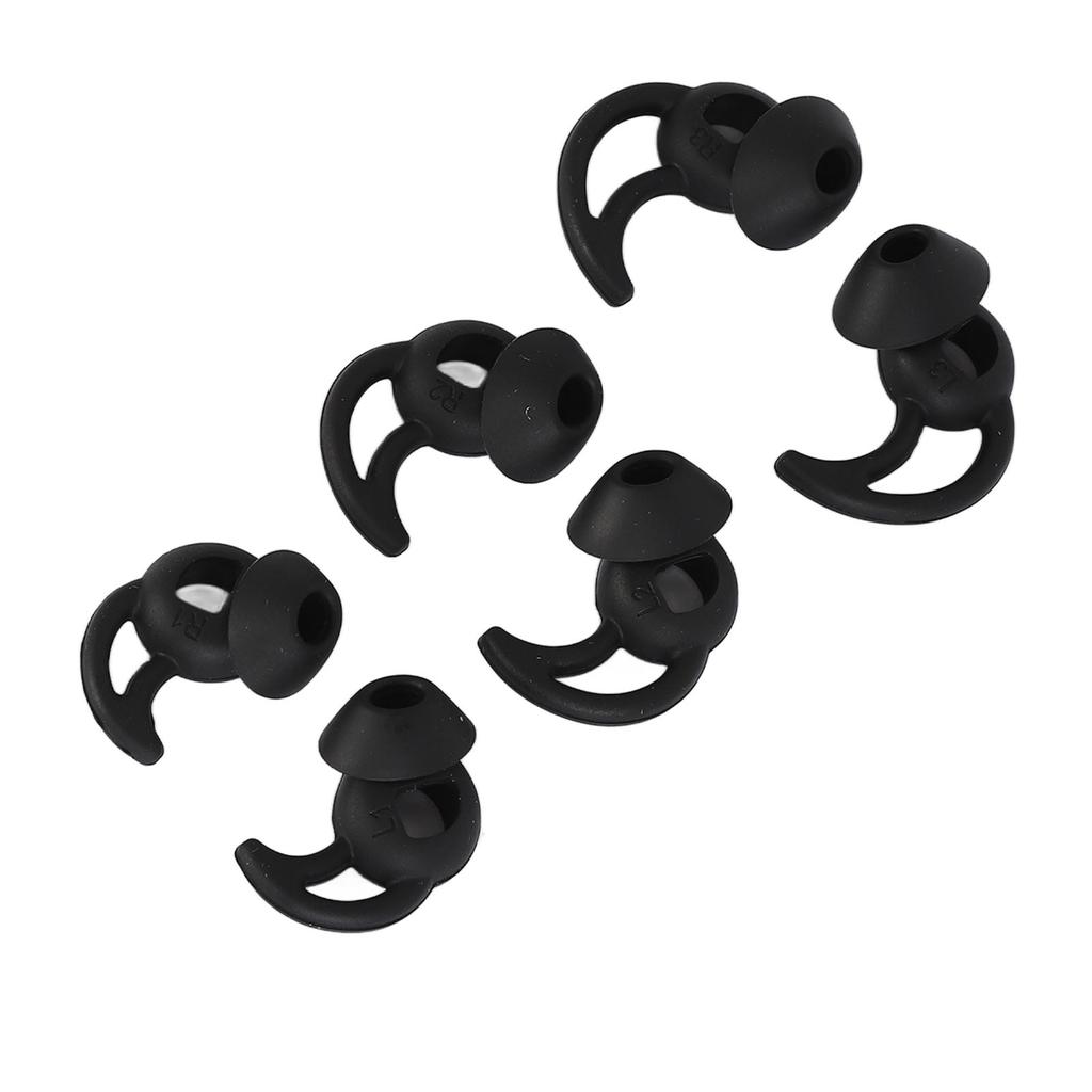 3 Zestawy Silikonowych Końcówek do Słuchawek Profesjonalna Redukcja Szumów Wygodne Miękkie Sportowe Końcówki do Słuchawek Wymienne do Sportu