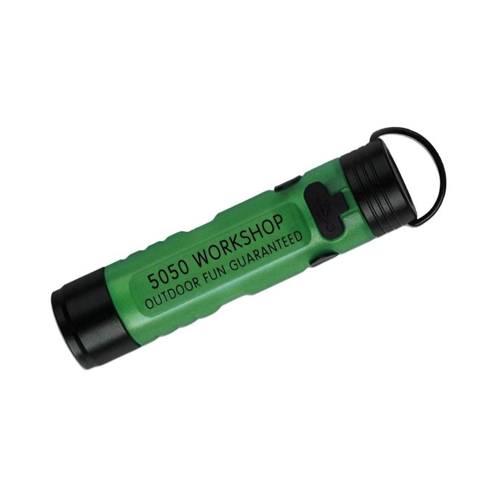 Strong Light Pocket Mini Flashlight Long Endurance Alloy LED Flashlight Key Clip Light Night