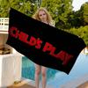 Classic Horror Movies Childs Play Anime Beach Swimming Towel Soft Absorbent Washcloth Children's Gifts For Kids Travel Camping