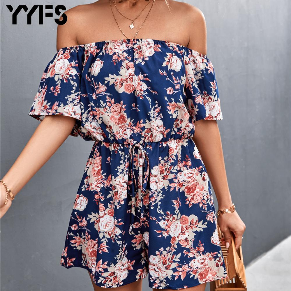 

YYFS 3 цвета женские весенние модные шорты с коротким рукавом и одним воротником повседневный комбинезон комплект