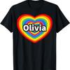 I Love Olivia T-Shirt, I Heart Olivia, Olivia Name Shirt T-Shirt