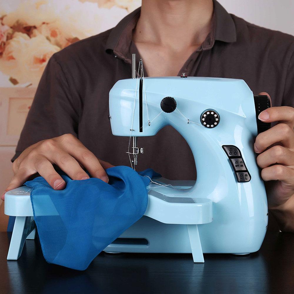 Nähmaschine Haushalt Elektrische Mit Nachtlicht Fuß Pedal DIY Manuelle Patchen Handarbeiten Maschine