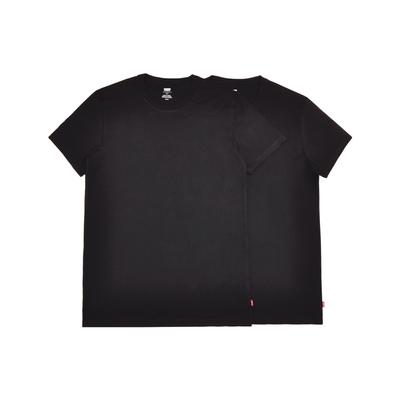Levis Baumwolle Schweres Rundhals-T-Shirt 2er-Pack Herren Oberteile Schwarz 79541-0001
