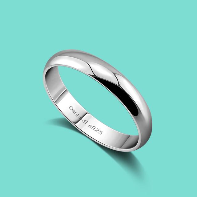 

Модное парное кольцо из стерлингового серебра 925 пробы, гладкое дизайнерское кольцо, простые серебряные подарки на годовщину, популярные серебряные украшения 13