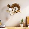 6Pcs European Mount Metal Skull Hanger Heavy Duty Deer Mule Antelope Coyote Small Game Animals Skull Wall Hanging Hook Rack