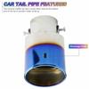 63MM Straight/Bend Chrome Universal Car Exhaust Nozzle Muffler Tip Pipe Round TailPipe Stainless Steel Car Tuning