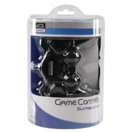Comando de jogo - PS2 - Preto - Com fio - Vibração - Cartão