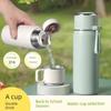New Product 316 Large-Capacity Thermos Cup for Men, High-Looking Stainless Steel Water Cup for Women, One Lid, Dual Drinking Options