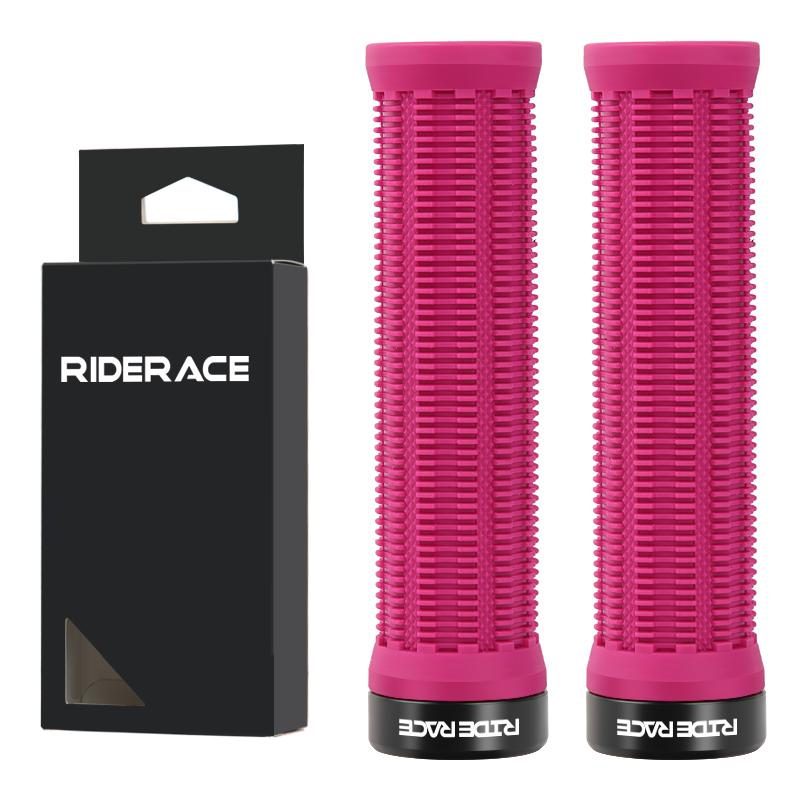 1Pair MTB Grips TPR Rubber Ergonomic Comfortable Mountain Bike Handlebar Grips Anti-Skid Shock-Absorbing Bicycle Handlebar Cover