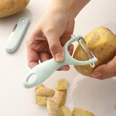 2pcs/set Fruit Knife Set Peeling Knife Peeler Folding Pocket Knife Vegetable Peeler Fruit Scraper Kitchens Accessories