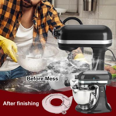 Scut de turnare pentru rezervor de umplere cu unghi mare KitchenAid 4,5-5QT Scut din plastic transparent de calitate alimentară Accesoriu bol de amestecare rezistent