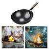 Non-Stick Wok Pan Traditional Cooking with Wooden Handle Kettle Pots Universal Gas Cookware