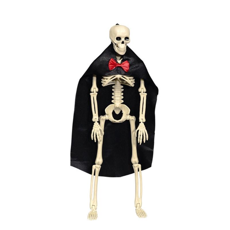 

40cm Realistic Skeleton Halloween Decorations with Articulated Joints For Party Centerpieces Display Indoor and Outdoor