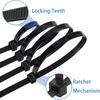 50PCS Self Locking Plastic Nylon Cable Tie Folder Organization Zip Ties Cable Sorting Zip Ties Binding Zip Ties