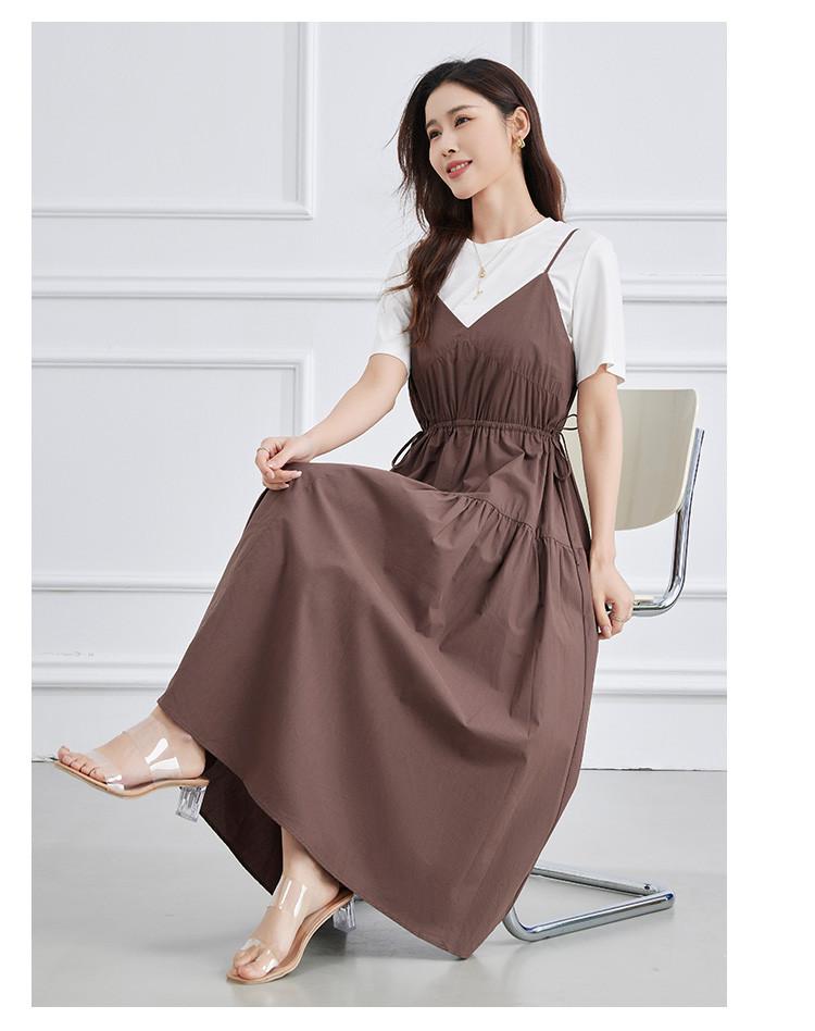 Summer New Age Reducing Short T+Strap Skirt Women's Two Piece Set