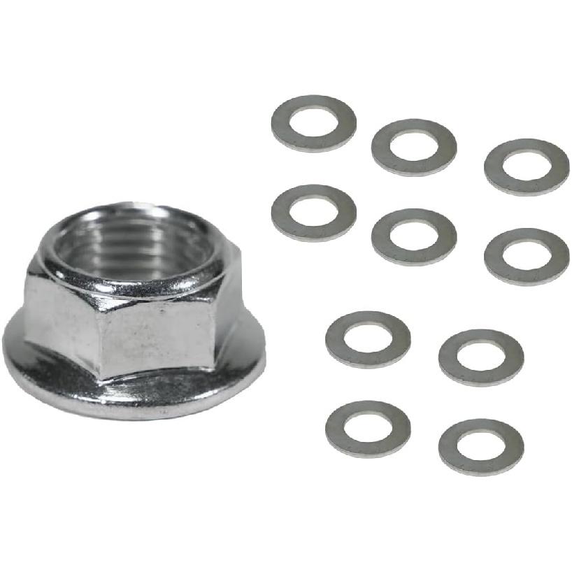 JMCHstore Wheel Axle & Lock Nut w/washer Assembly for Coleman B200R B200C B200V RB200 Realtree RT200 MEGA moto B212 Mini Bike (330mm)