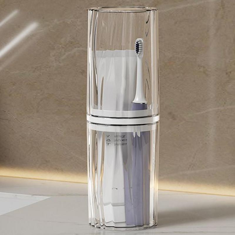 2026 Multifunctional Portable Travel Toothbrush Cup Bathroom Toothpaste Holder Storage Case Box Organizer Toiletries Storage Cup