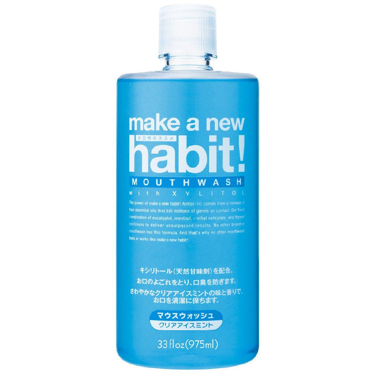 Fafa Make a New Mouthwash Clear Ice Mint 975ml [Large Capacity] Habit! белый