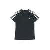 adidas Women's Essentials Slim 3-Stripes Tee Black GL0784