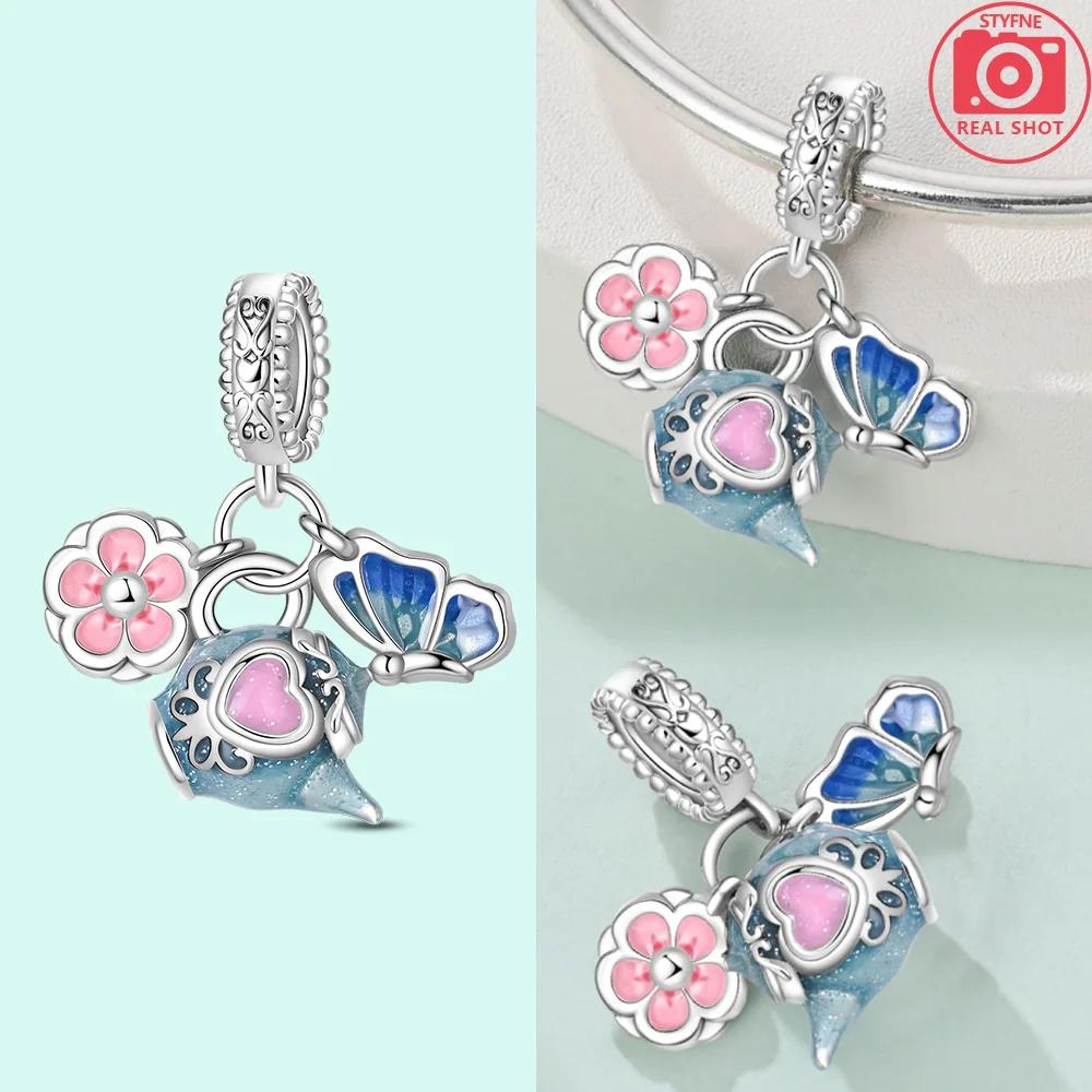 Original Multiple Blue Heart Cats Doctor Cap Camera Charmscopper Beads Fit Bracelet Jewelry Women Gift Diy Accessory