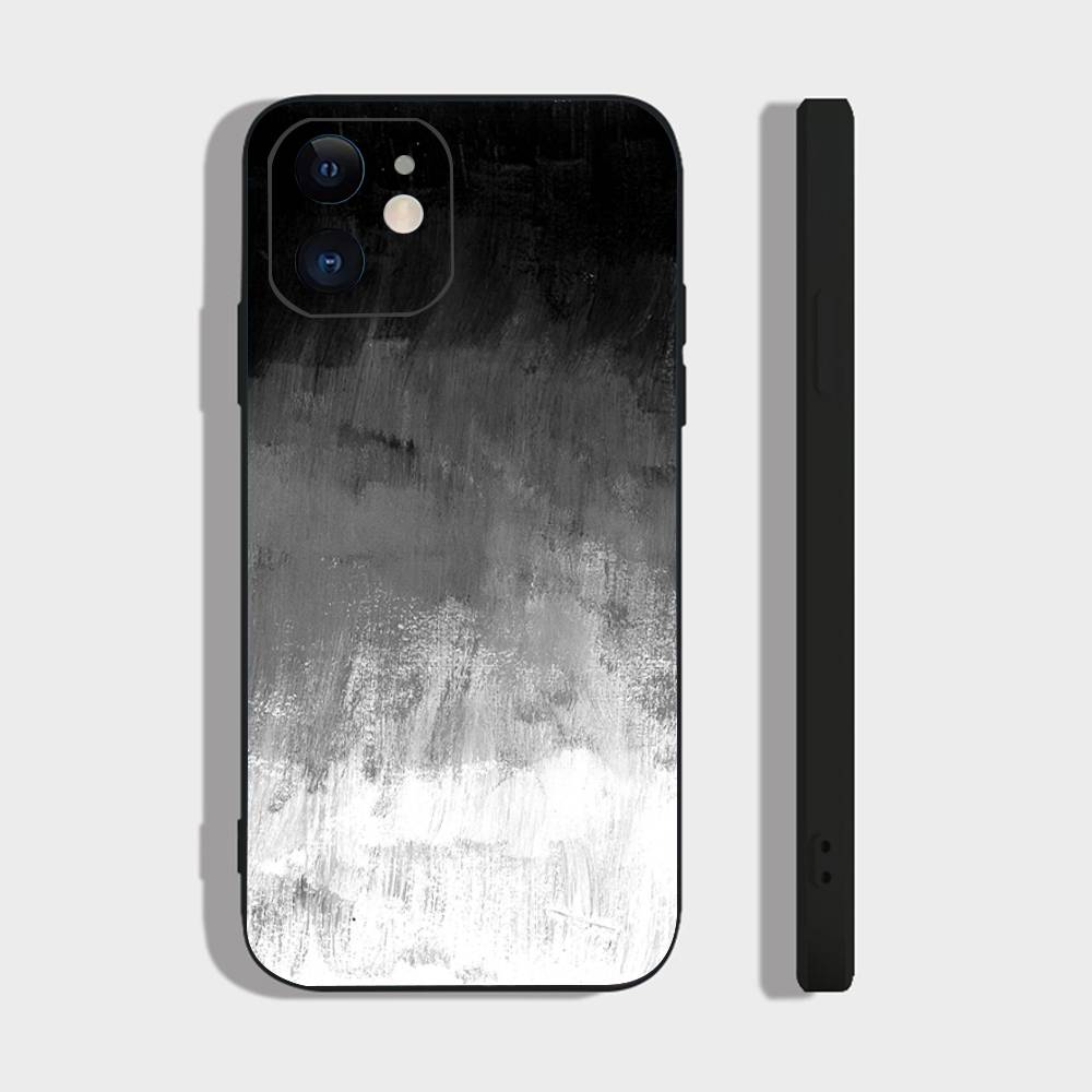 

Черно-белый минималистичный цветной чехол для телефона IPhone 17 Air 16 15 14 13 Pro Max 11 12 Черный силиконовый чехол IPHONE 16PRO
