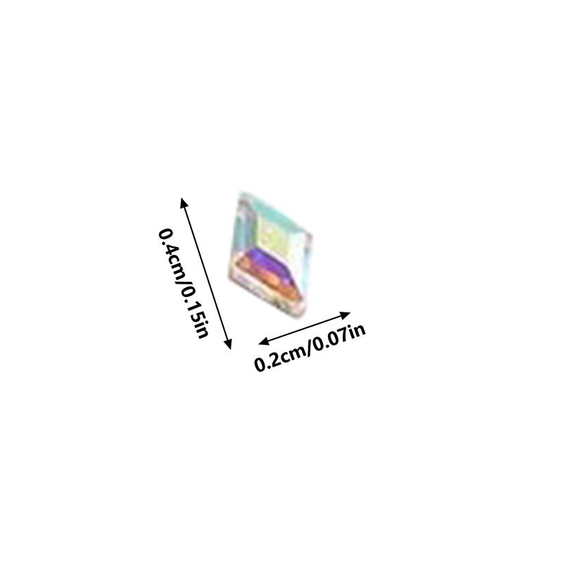 5Pcs Dental Tooth  Rhombus Shapes Ornament Diamond Multicolour Shiny Teeth Jewelry Decoration
