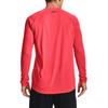 Under Armour Straight Cut Long Sleeve Logo Print Training T-Shirt Men Tops Red 1361705-628