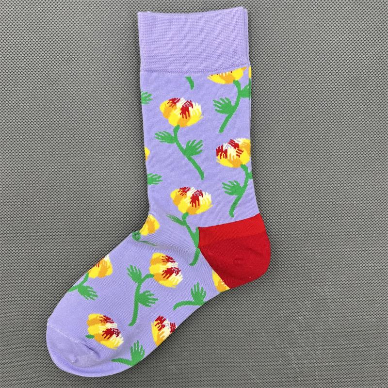 Happy Socks Women's Unisex Combed Cotton Sock Cherry Strawberry