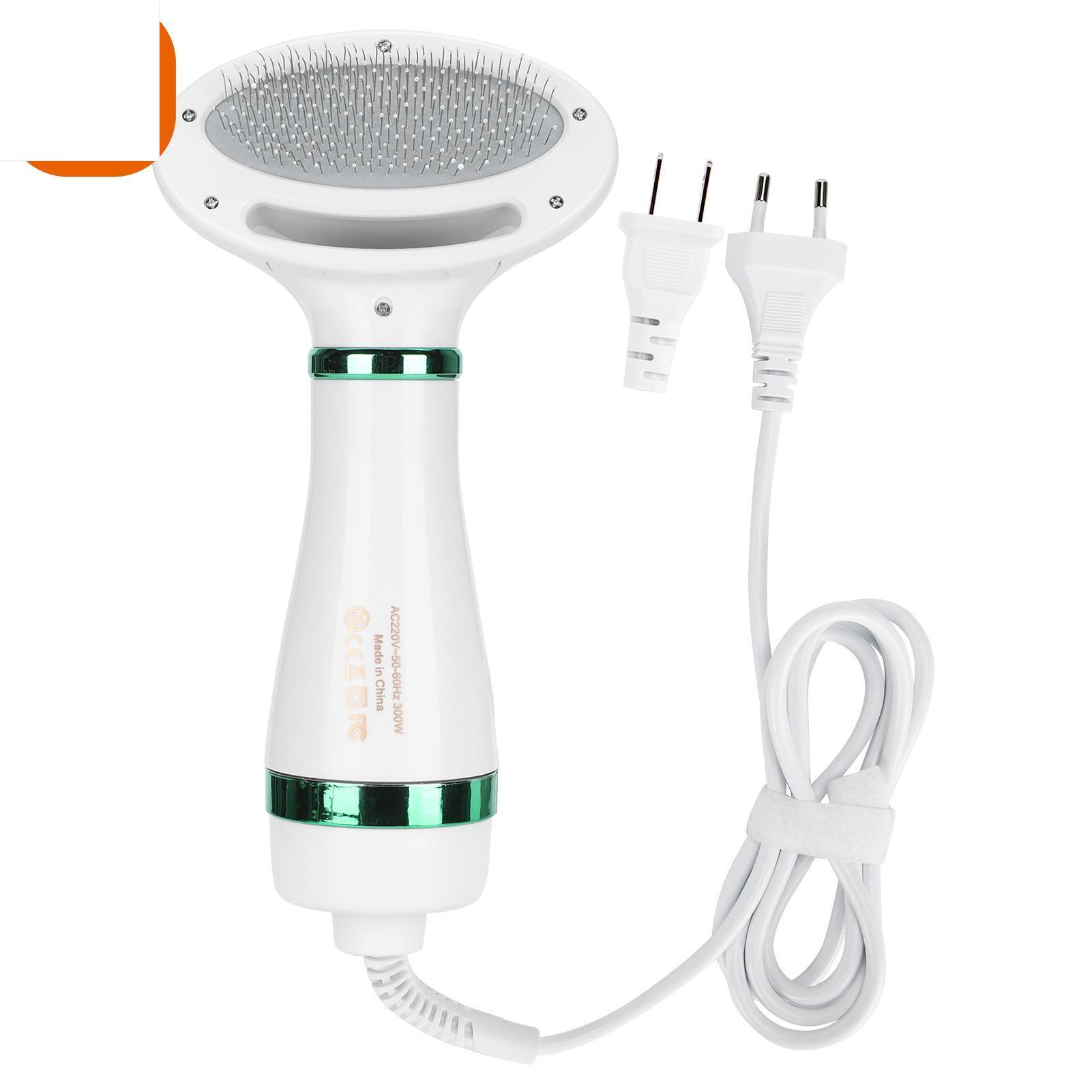 

Фен для домашних животных 2 в 1 с регулируемой щеткой-пуходеркой с 3 передачами, инструмент для ухода за кошками и собаками