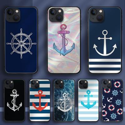 Funda de teléfono con diseño de ancla náutica para iPhone Samsung Galaxy Redmi Xiaomi Oppo OnePlus Note SA 7 8 9 10 11 12 13 14 20 21 22 23 53 54 Pro Max Plus Ultra