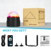 Sound Activated Party Lights,DJ Disco Ball Lights with Remote Control, Strobe Lamp 7 Modes Stage Par Light for Home Party