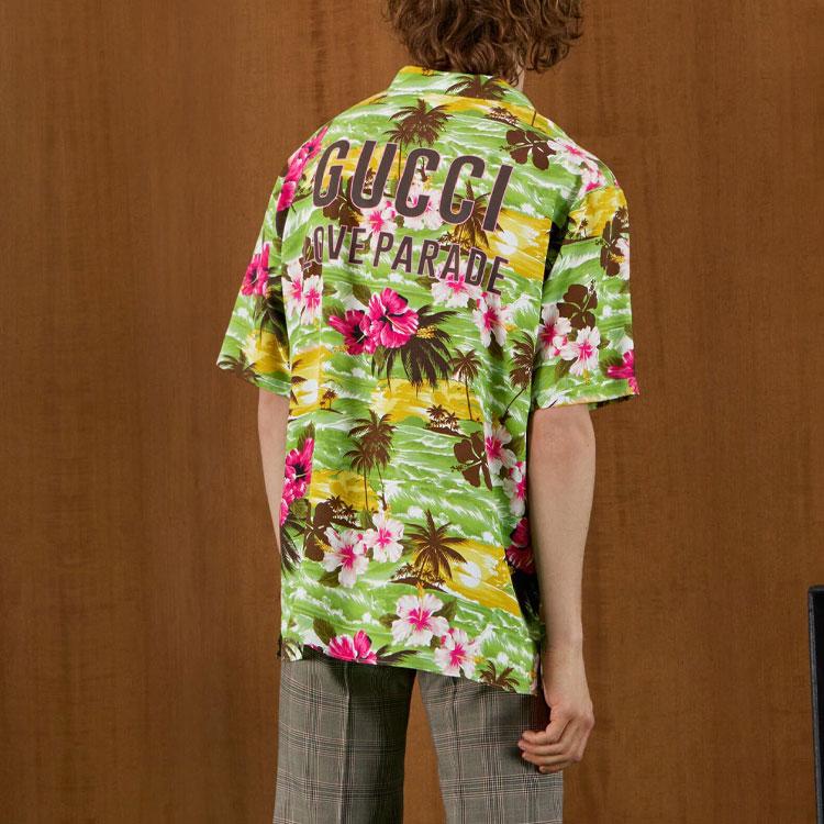 GUCCI Printed Bowling Shirt 694124-ZAJST-3824
