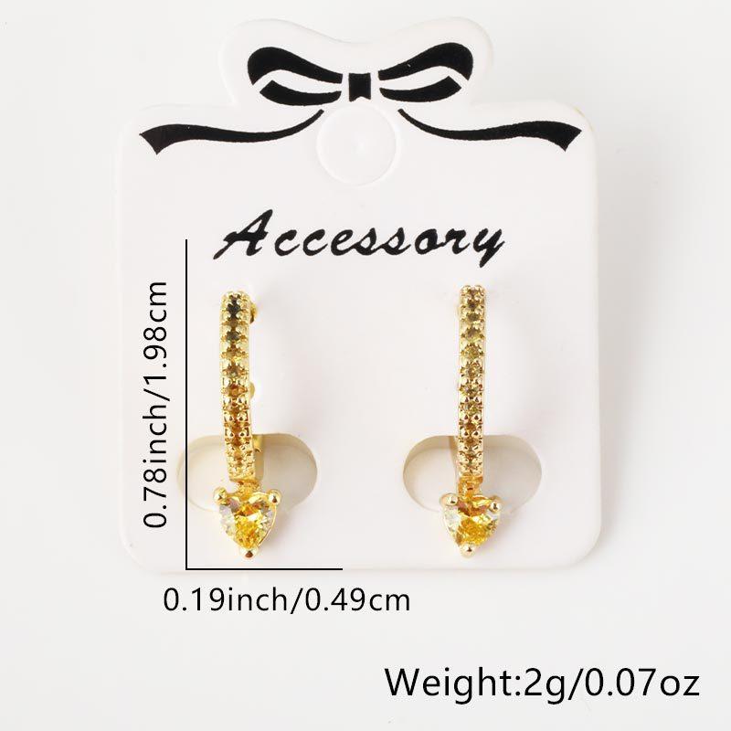 Damen Schmuck Kupfer Mikro Inlay Zirkon Ohrringe Mode Kreative Stecker Ohrringe mit Strass Accessoires