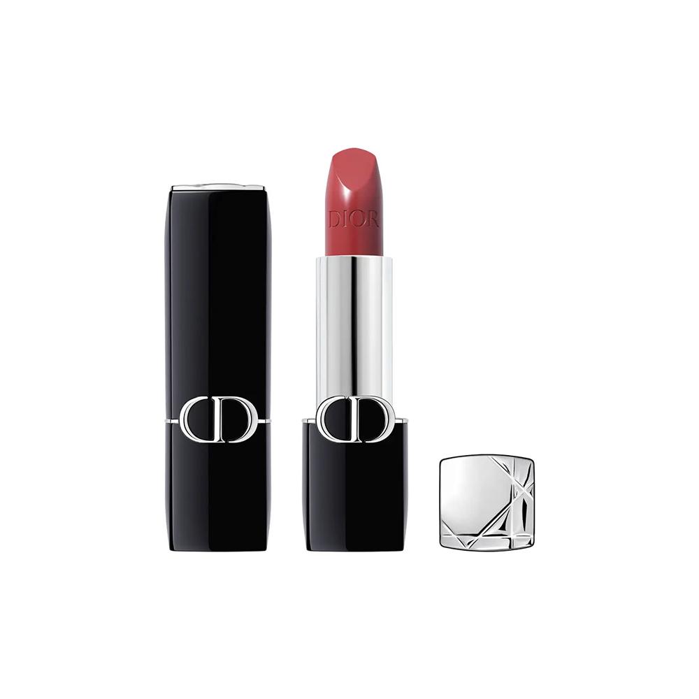 Dior Rouge Dior 720 Icone Satin Finish Hydrating Lipstick 1.5g - Rose Brown Red Long Lasting Lip Makeup красный