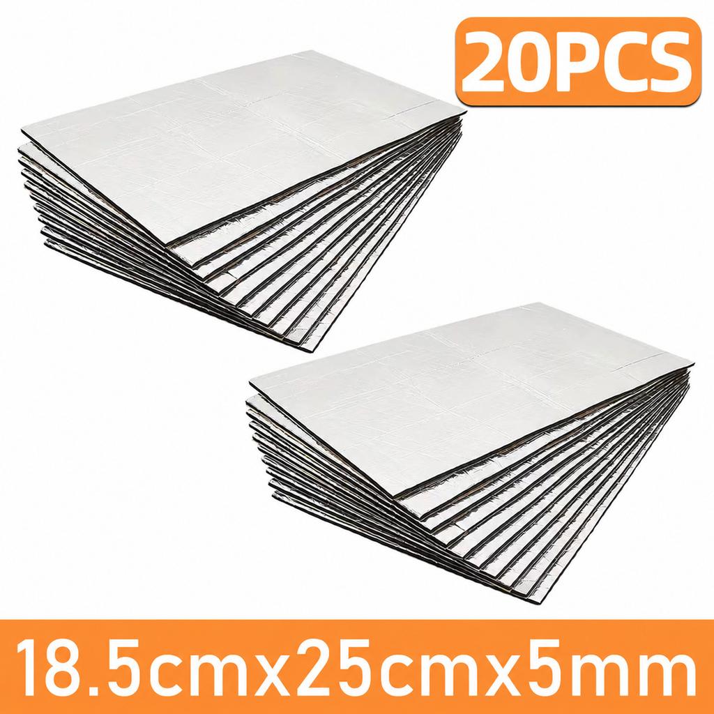 Yitong Car Sound Deadening Mat Aluminum Foil Heat ulation Pad Noise Deadener Foam Sheet for Auto Door Hood Trunk Floor Roof