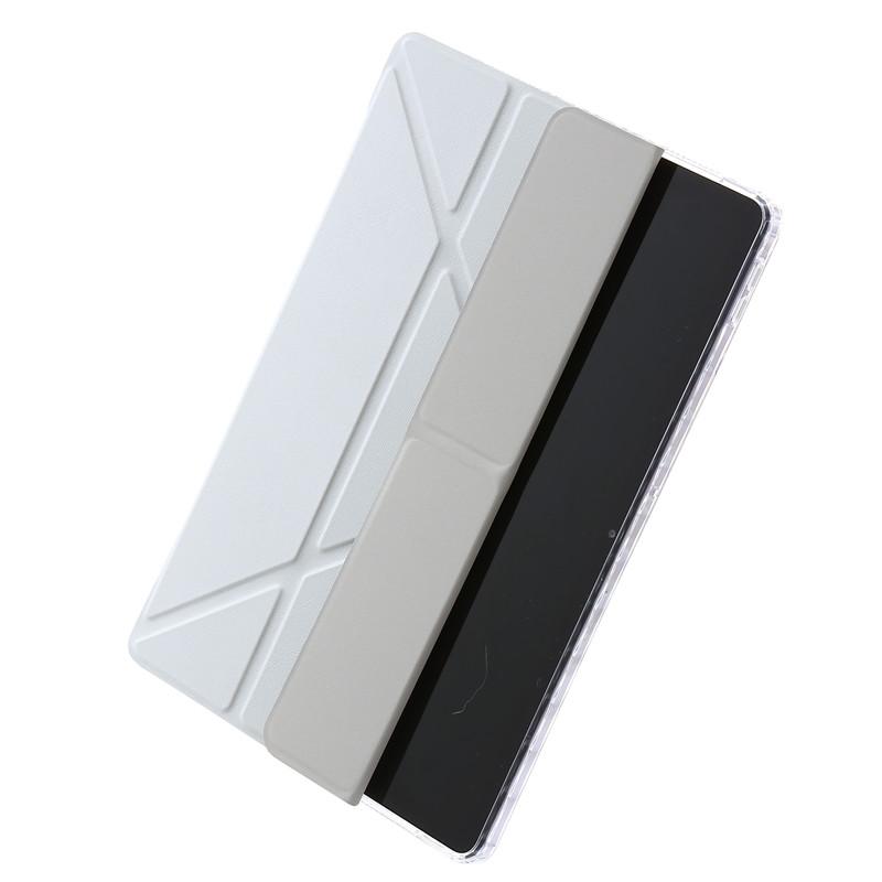 11" Smart Folio PU Leather Acrylic Hard Back Stand Cover for Redmi Pad SE Case with Pencil Holder Foldable Protective Skin Feel