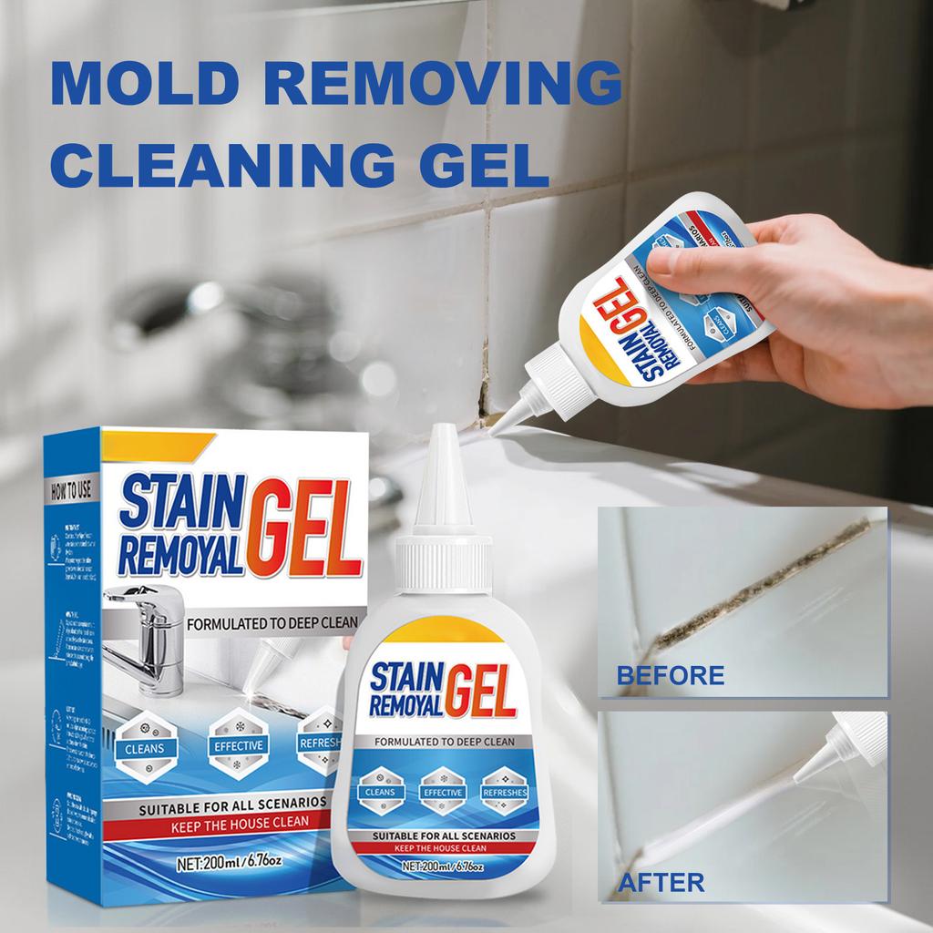 Stain Removal Gel for Walls and Surfaces Deep Cleaning Gel Suitable for Mold Mildew Stain Removal Household Cleaning Gel 200ml