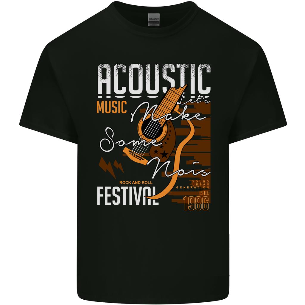 Akustische Musik Country Western Gitarre Unisex Leichtes Baumwoll-T-Shirt