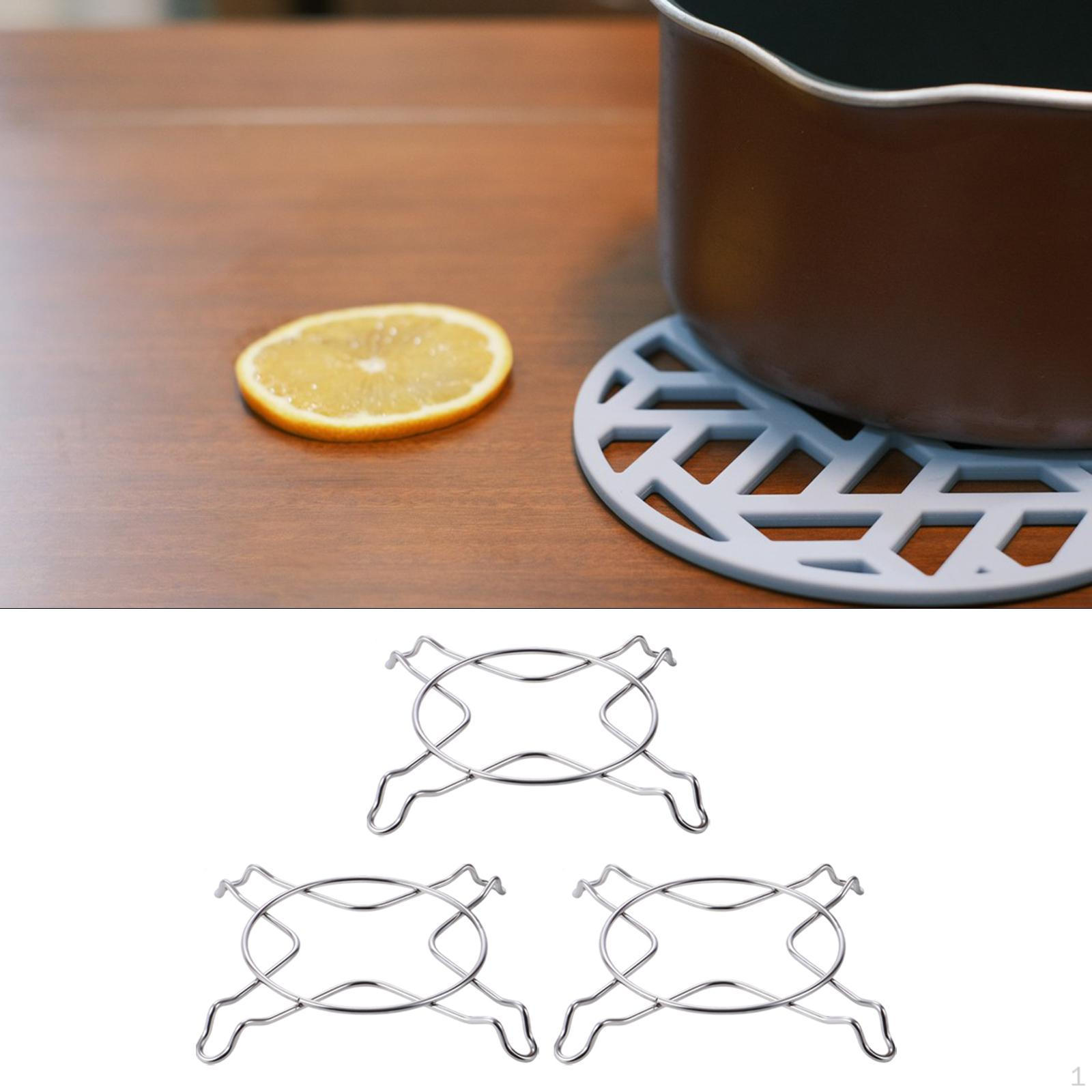 

Набор из 3 держателей для тарелок, кухонные принадлежности, нескользящие, противоожоговые кастрюли для Пасхи Round