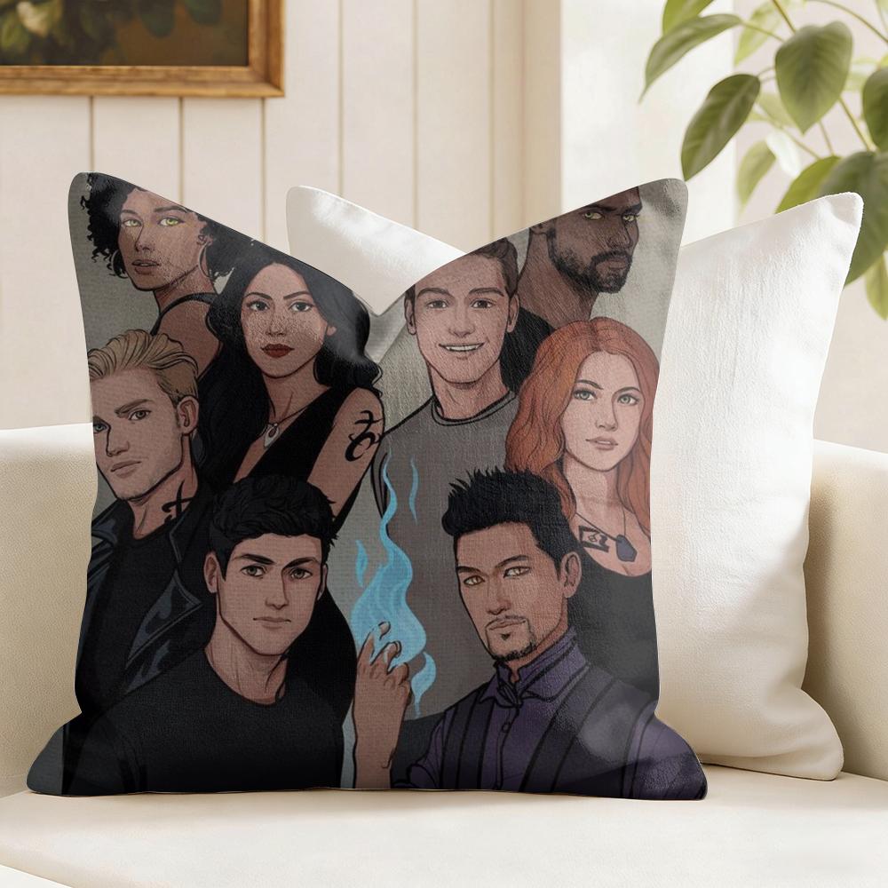 Drama SShadowhunters Cushion Cover Natural Linen Double Sided Print Throw Pillow Case for Sofa Couch Home Decor