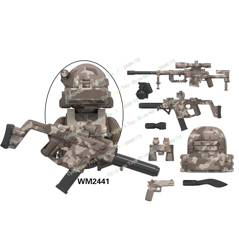 Figurine de acțiune cu mini cărămizi Forțele Speciale Navy Seals Soldați Moderni KSK SSO Blocuri de Construcție Jucării pentru Copii WM6147