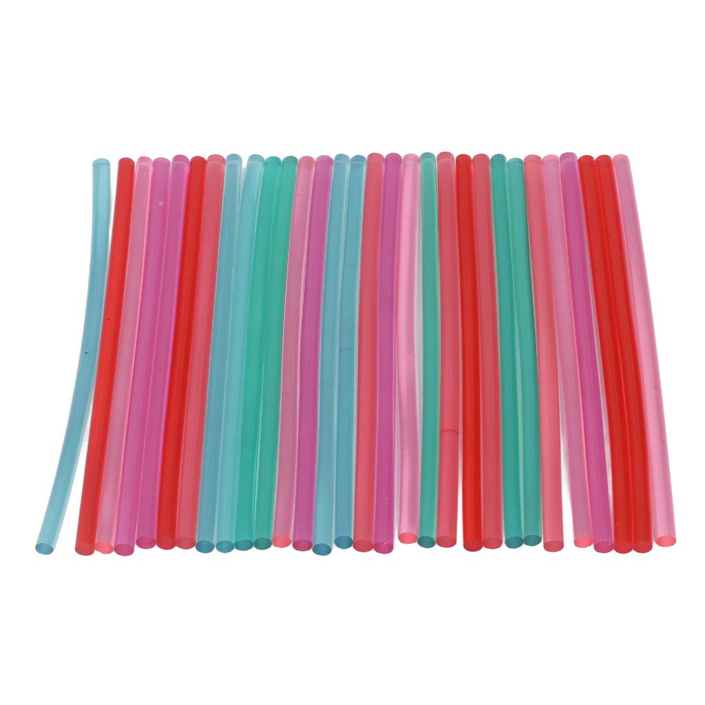 30Pcs Colored Hot Glue Sticks Strong Adhesion Good Toughness Eco Friendly Hot Melting Glue Sealing