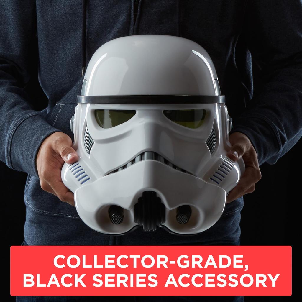 Star Wars Black Series Imperial Stormtrooper Premium Electronic Helmet Rogue One Story Adult Item Role-Playing (Ages 14+)
