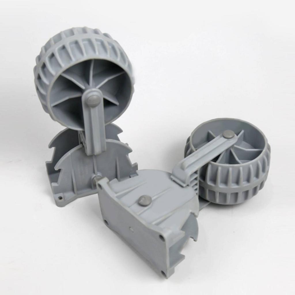 2 Pieces Kayak Propelling Wheel Foldable Inflatable Boat Transport Easy Install for Shoreline