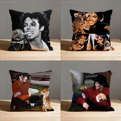 Federa Cuscino Decorativo M-MichaelS J-JacksonS Per 50x50cm 30x30cm 55x55cm 45x45cm 40x40cm Quadrata Federa Copricuscino da Letto
